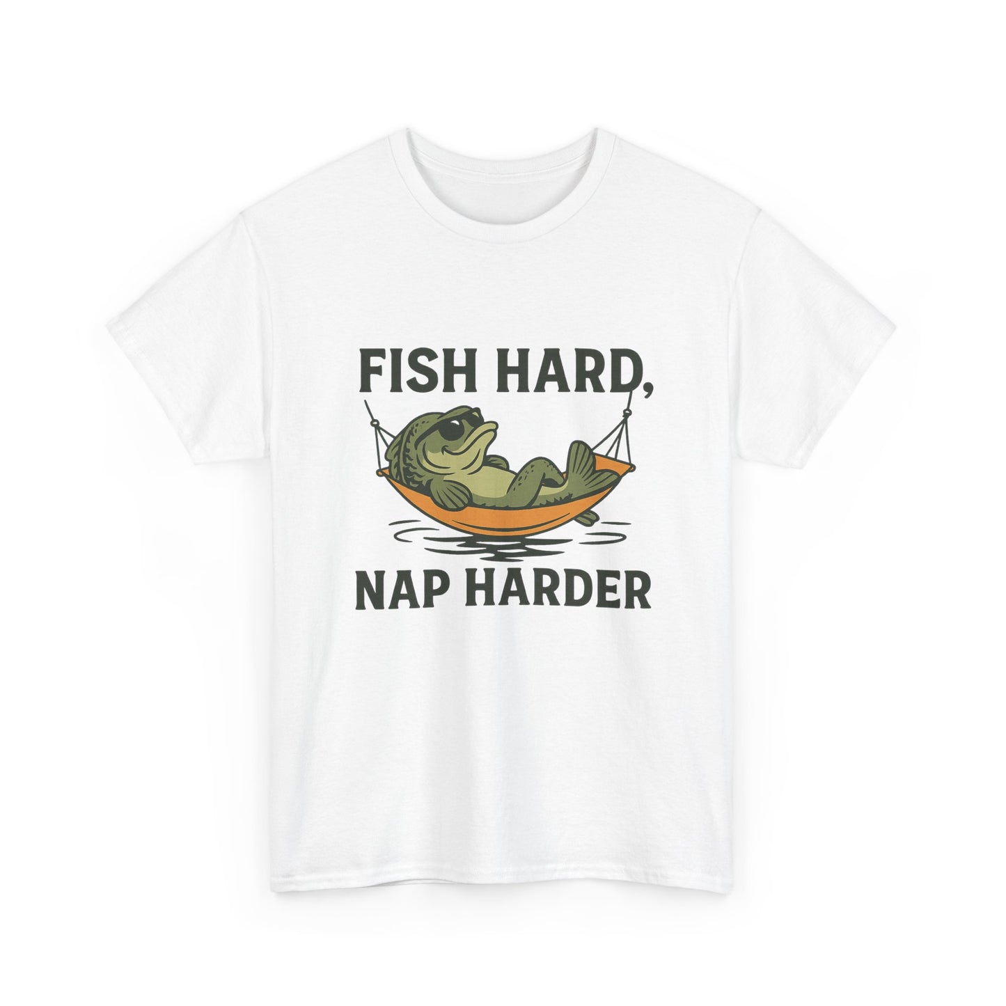 Fish Hard, Nap Harder Funny Fishing Shirt