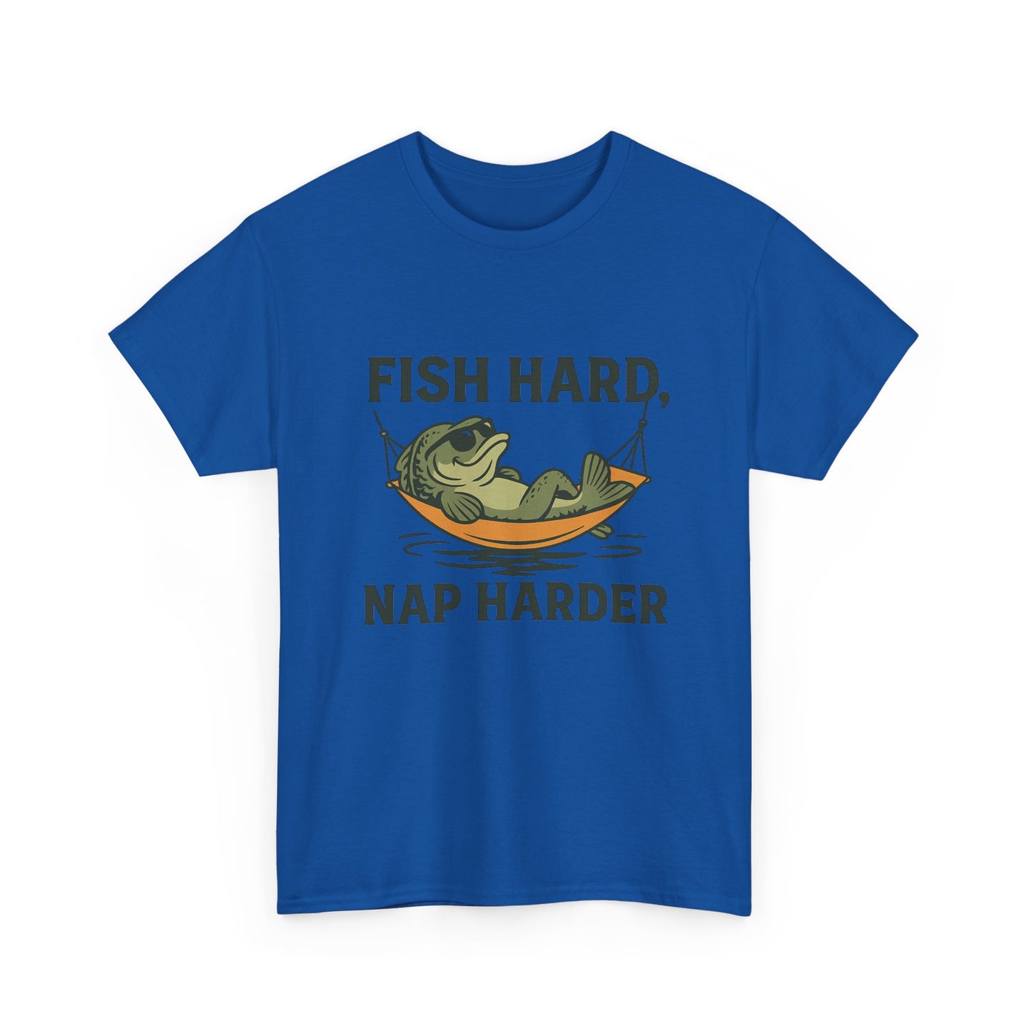 Fish Hard, Nap Harder Funny Fishing Shirt