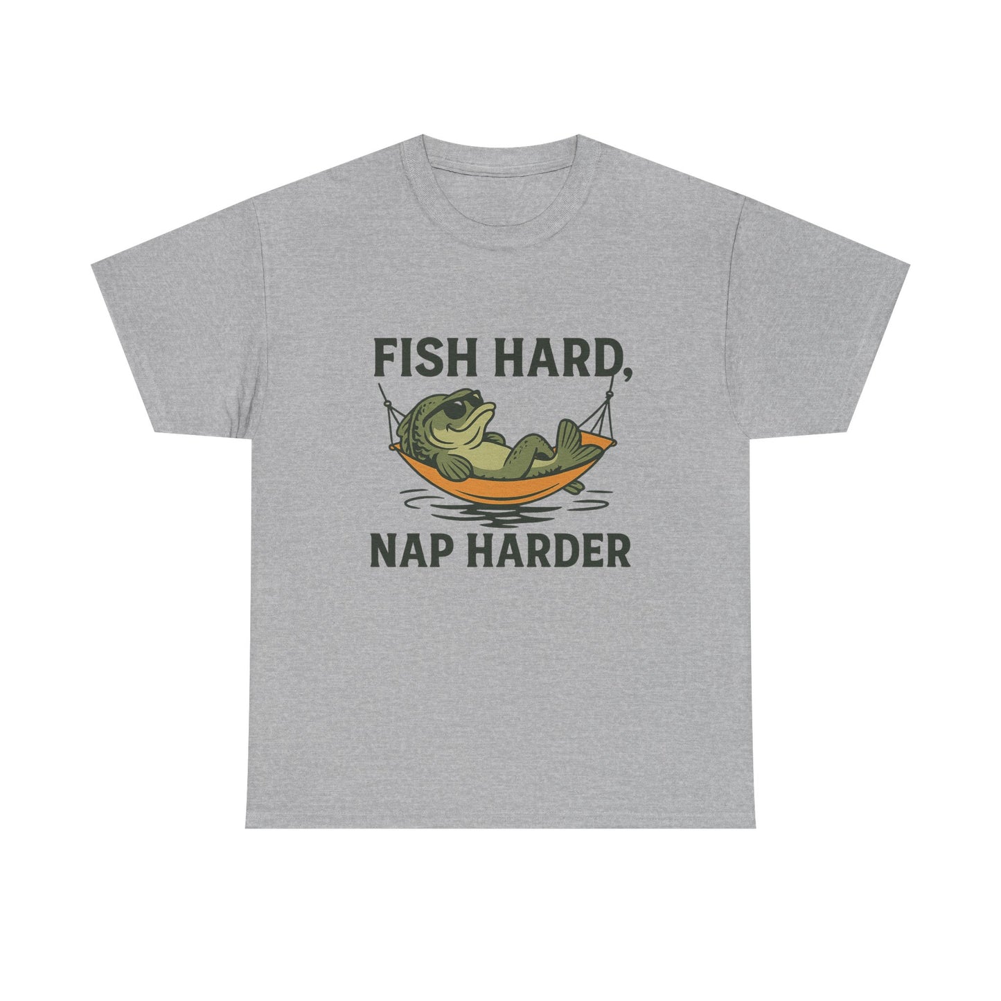 Fish Hard, Nap Harder Funny Fishing Shirt
