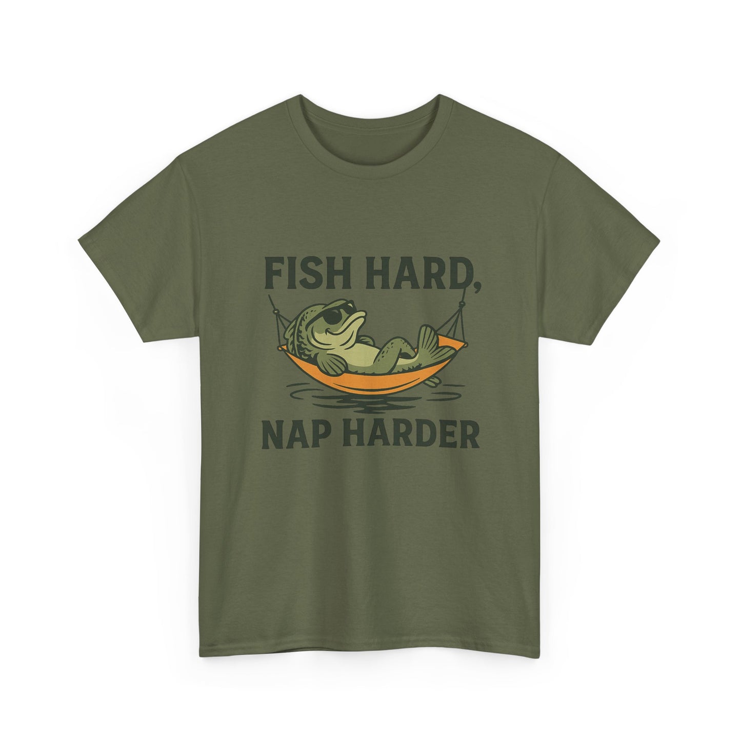 Fish Hard, Nap Harder Funny Fishing Shirt