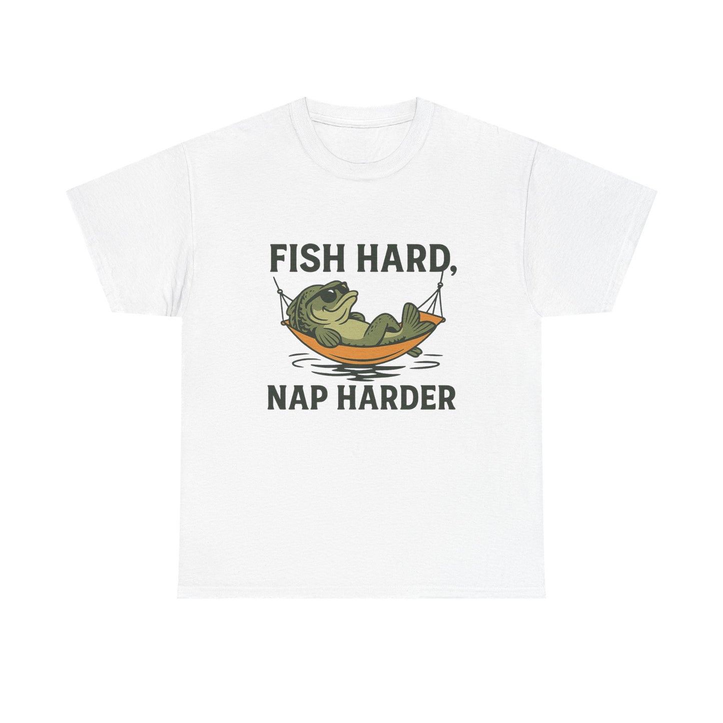 Fish Hard, Nap Harder Funny Fishing Shirt