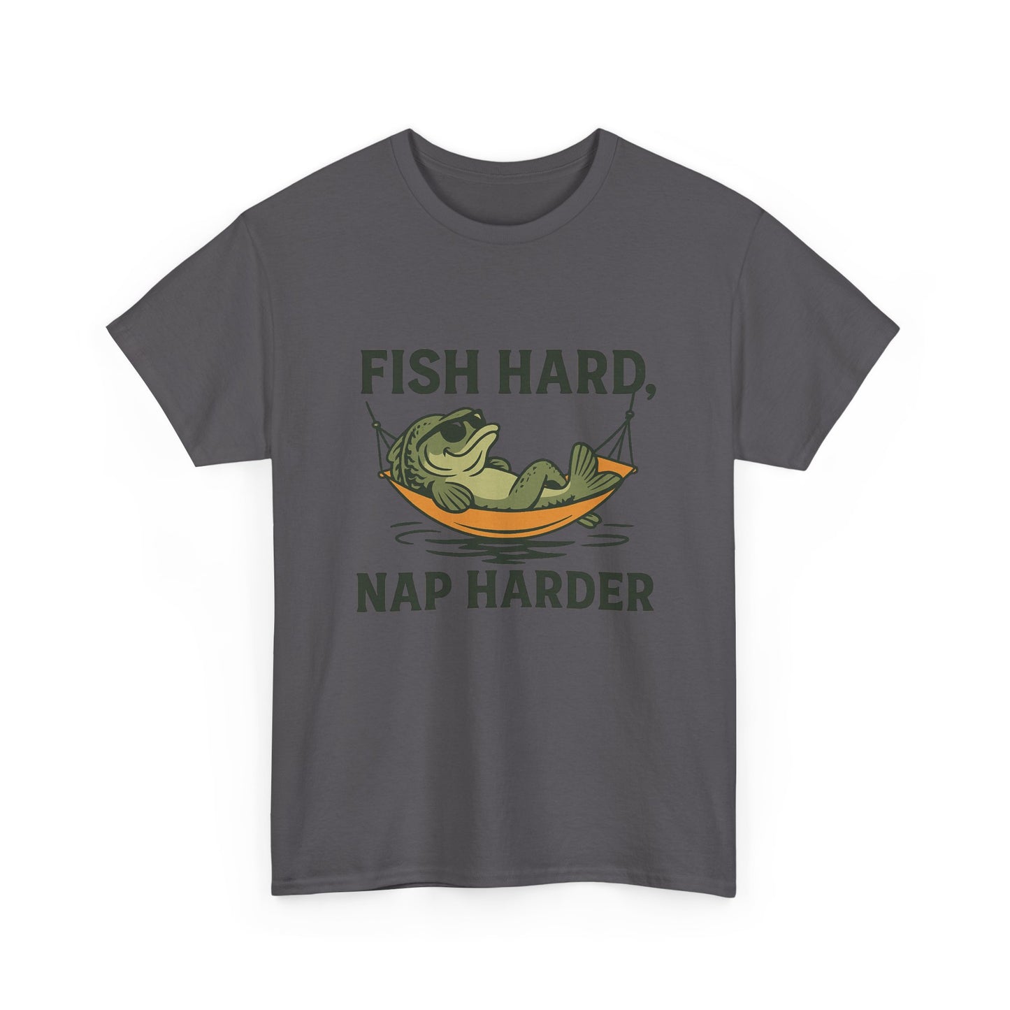 Fish Hard, Nap Harder Funny Fishing Shirt