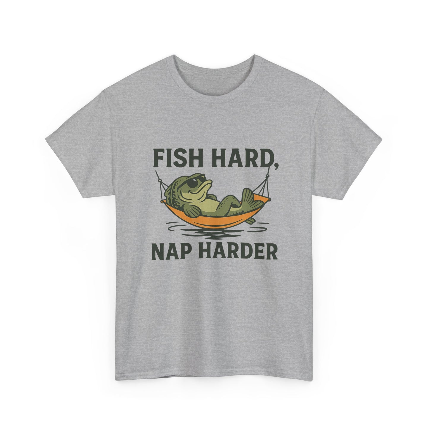 Fish Hard, Nap Harder Funny Fishing Shirt